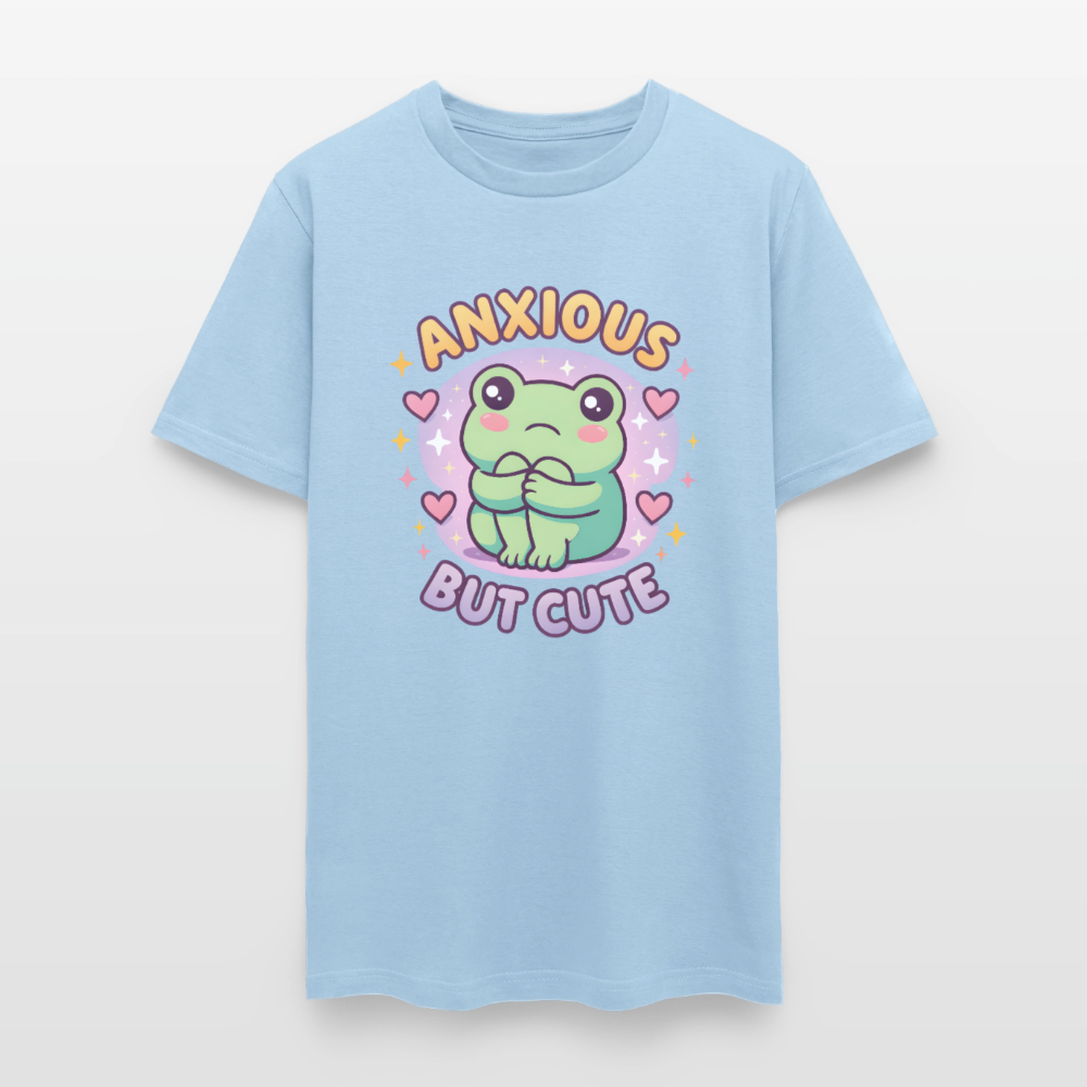 Anxious But Cute Unisex Play Tee - powder blue