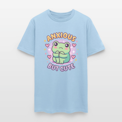 Anxious But Cute Unisex Play Tee - powder blue