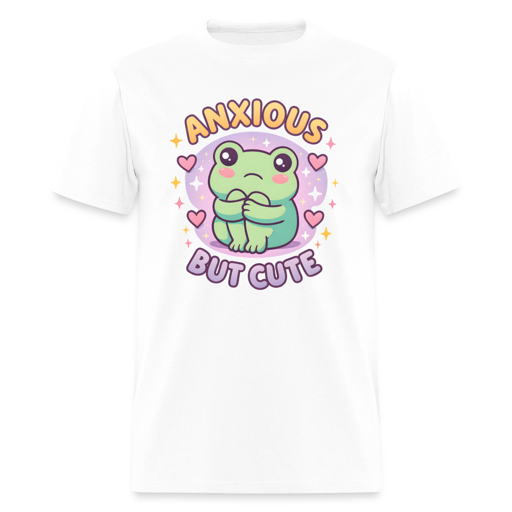 Anxious But Cute Unisex Play Tee - white