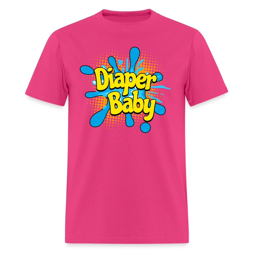 Diaper Baby Unisex Play Tee (Colors) - fuchsia