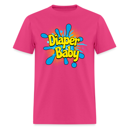 Diaper Baby Unisex Play Tee (Colors) - fuchsia