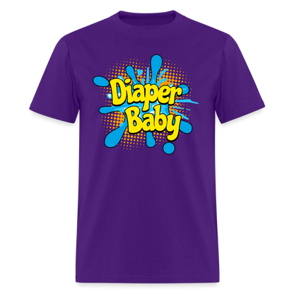 Diaper Baby Unisex Play Tee (Colors) - purple