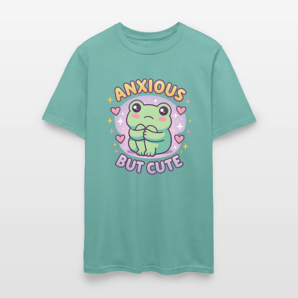 Anxious But Cute Unisex Play Tee - aquatic