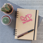 Yes Daddy Heart Cuffs Vinyl Sticker - transparent glossy