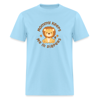 Mommy Diapers Unisex Play Tee (Colors) - powder blue