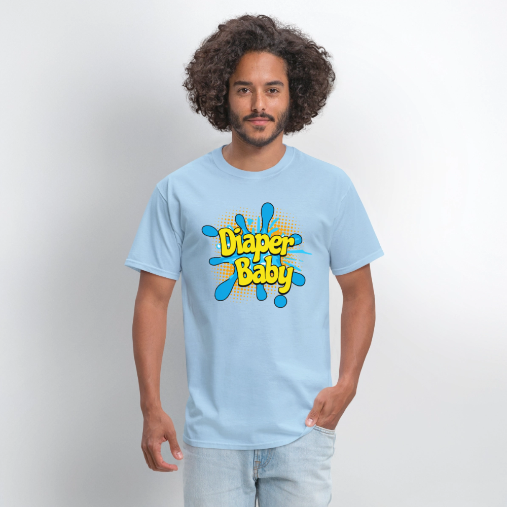 Diaper Baby Unisex Play Tee (Colors) - powder blue