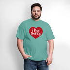 I Love Daddy Unisex Play Tee (Colors) - aquatic