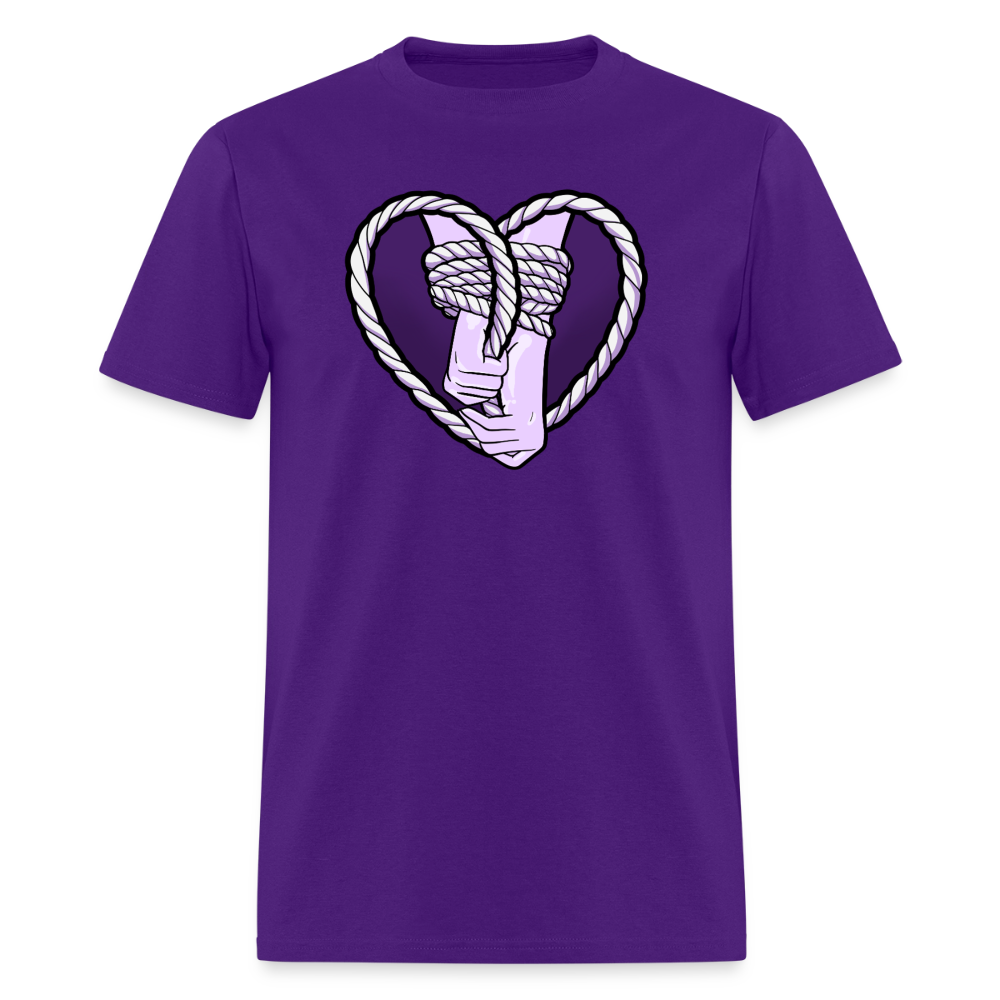 Heartbound Rope Bunny  Unisex Play Tee - purple