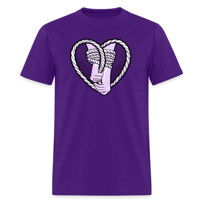 Heartbound Rope Bunny  Unisex Play Tee - purple