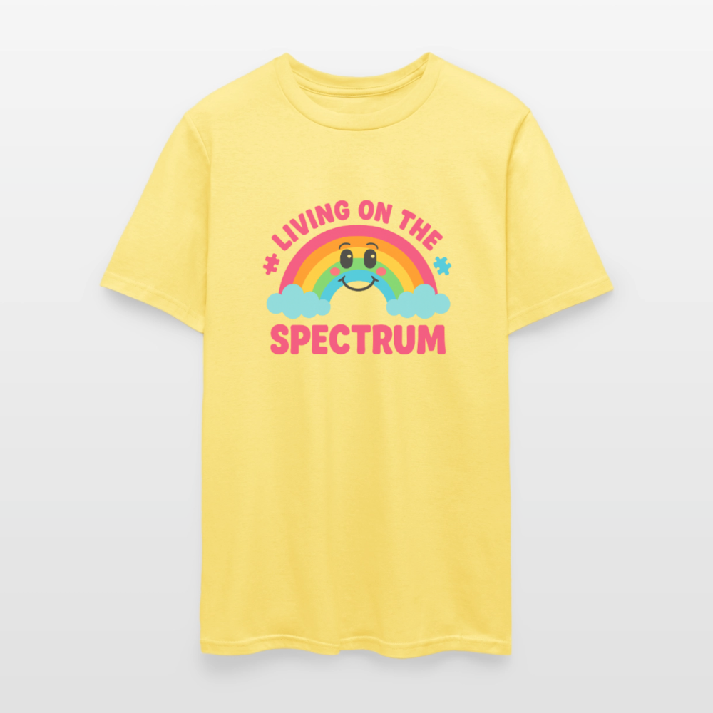 Living On Spectrum Unisex Play Tee - cornsilk