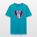 Heartbound Rope Bunny  Unisex Play Tee - turquoise