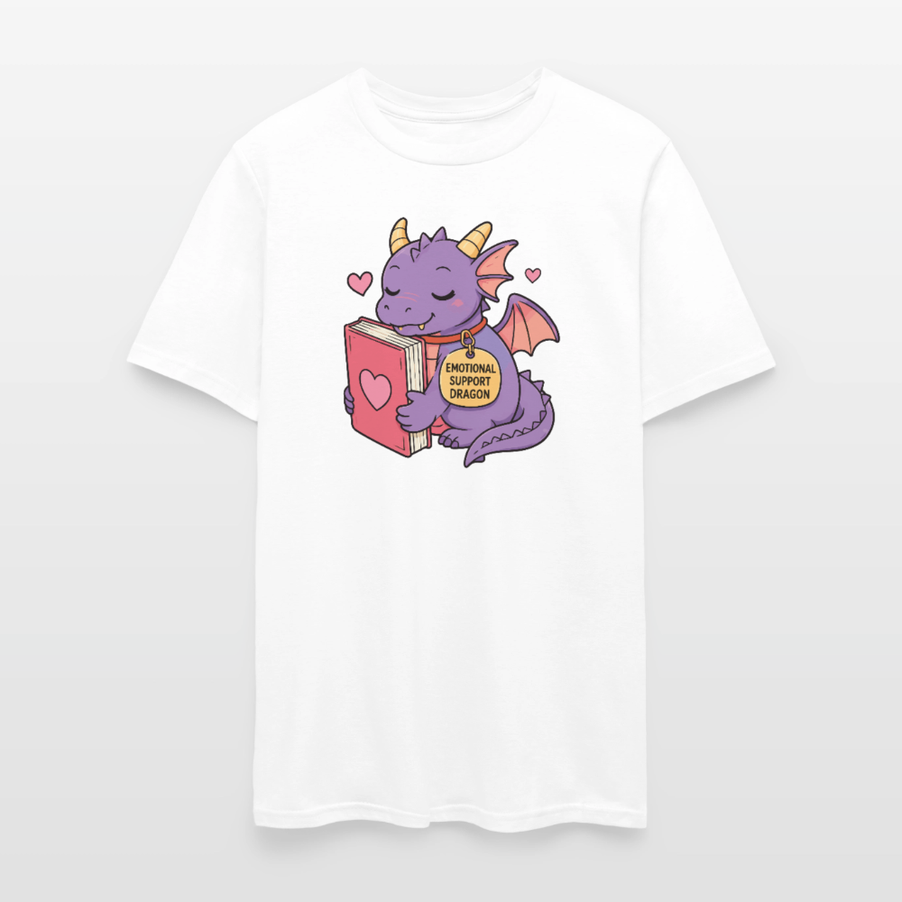 Emotional Support Dragon Unisex Play Tee - white