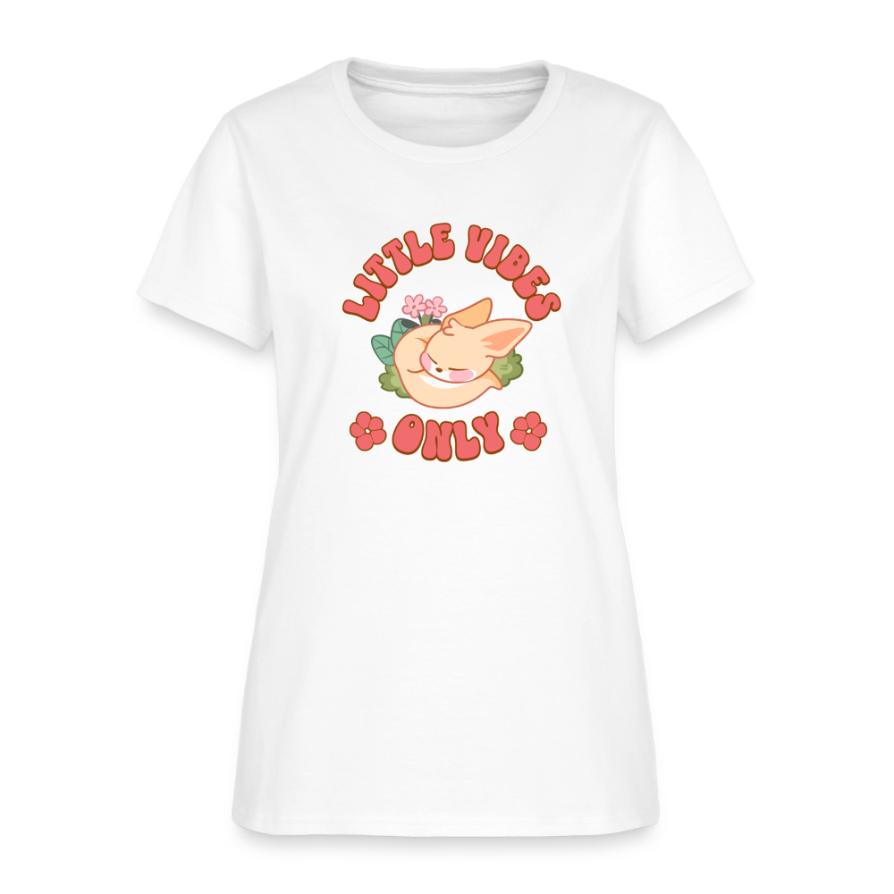 Little Vibes Only Fennec Soft Play Tee - white