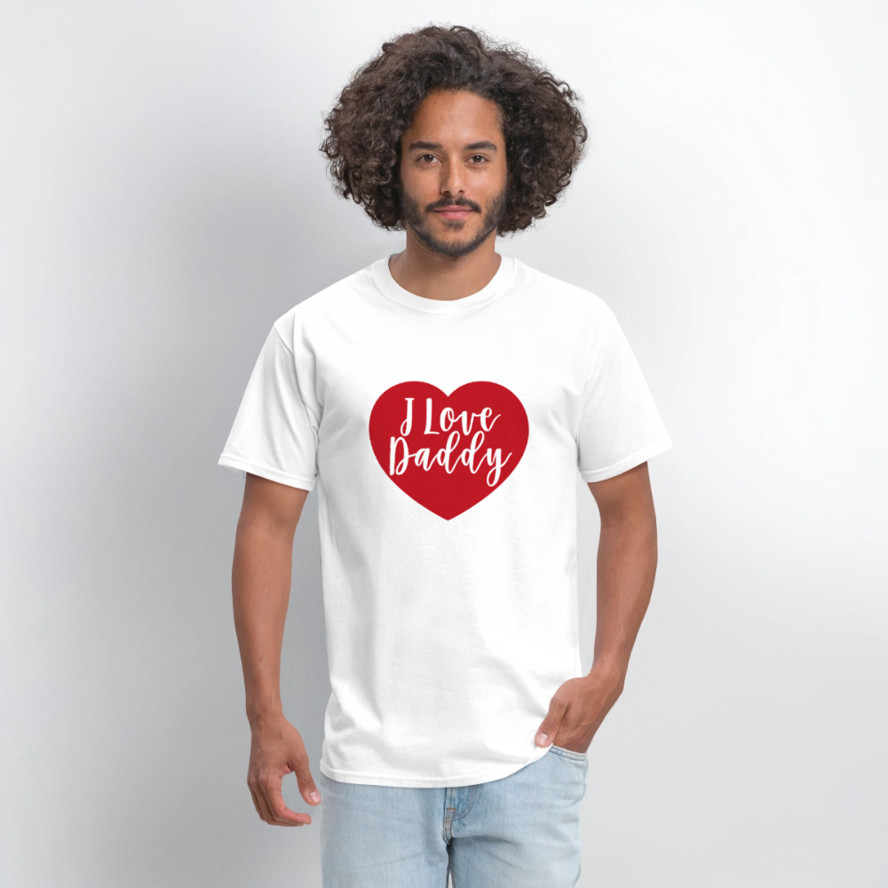 I Love Daddy Unisex Play Tee (Colors) - white
