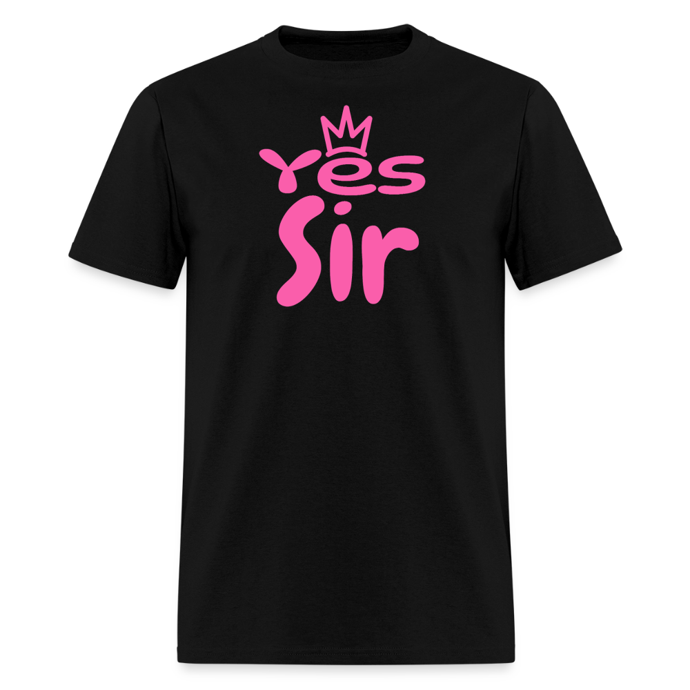 Yes Sir Unisex Play Tee (Colors) - black