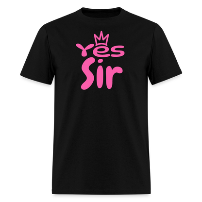 Yes Sir Unisex Play Tee (Colors) - black