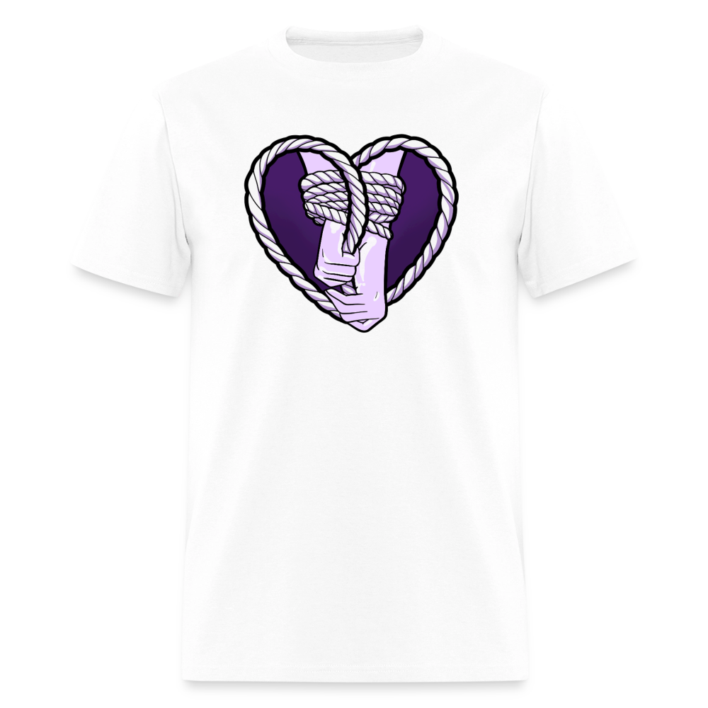 Heartbound Rope Bunny  Unisex Play Tee - white