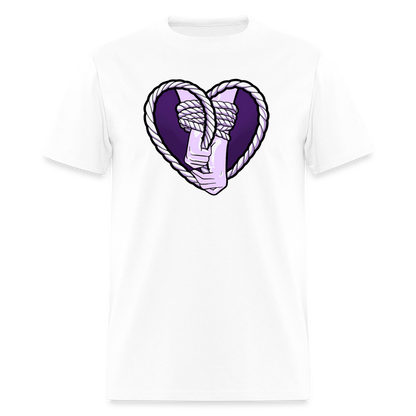 Heartbound Rope Bunny  Unisex Play Tee - white