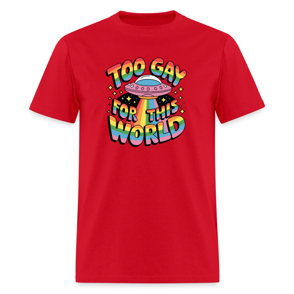 Too Gay Unisex Play Tee (Colors) - red