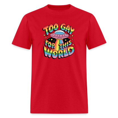 Too Gay Unisex Play Tee (Colors) - red