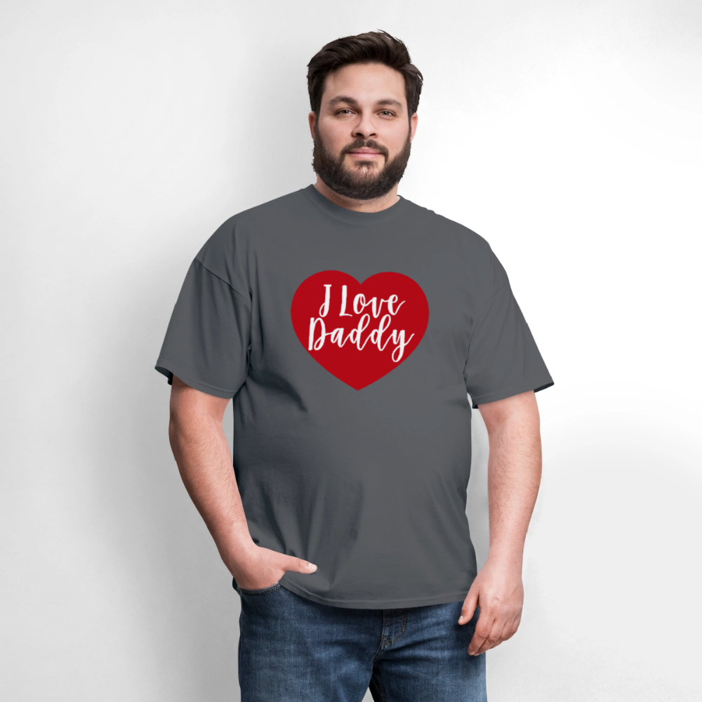 I Love Daddy Unisex Play Tee (Colors) - charcoal