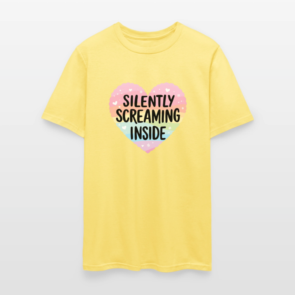Silently Screaming Unisex Play Tee - cornsilk