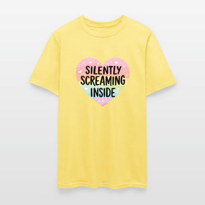 Silently Screaming Unisex Play Tee - cornsilk