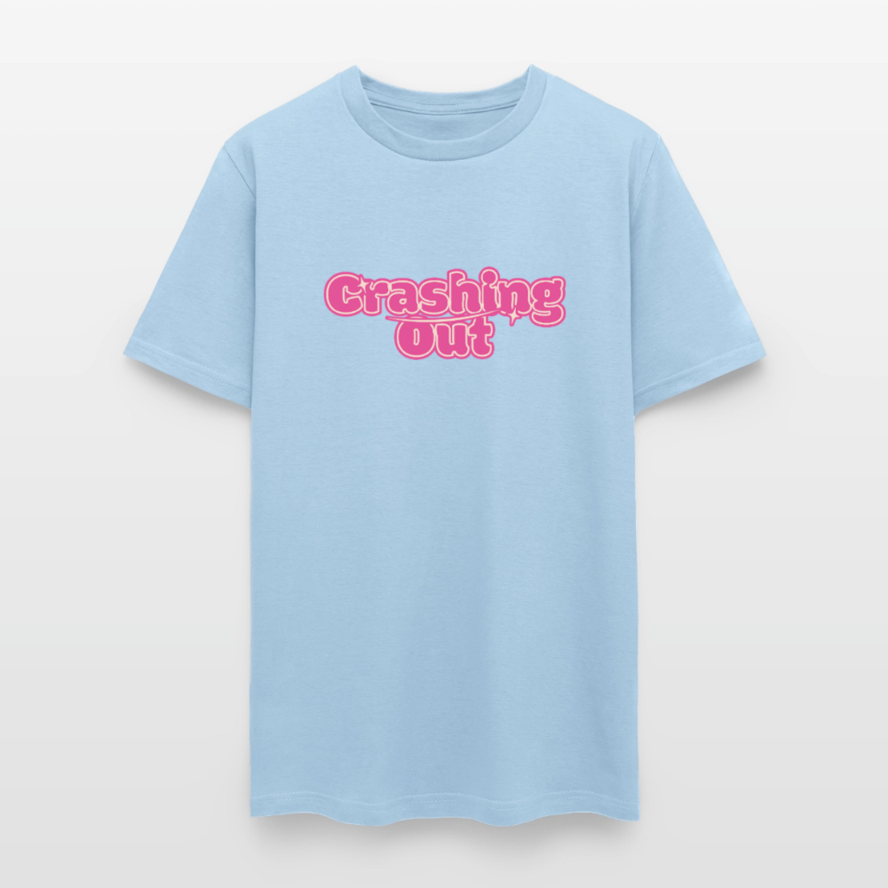Crashing Out Unisex Play Tee - powder blue