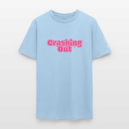 Crashing Out Unisex Play Tee - powder blue