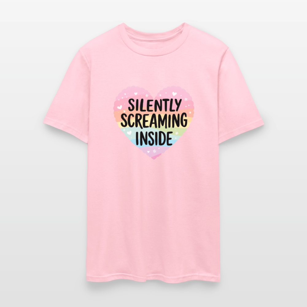 Silently Screaming Unisex Play Tee - pink