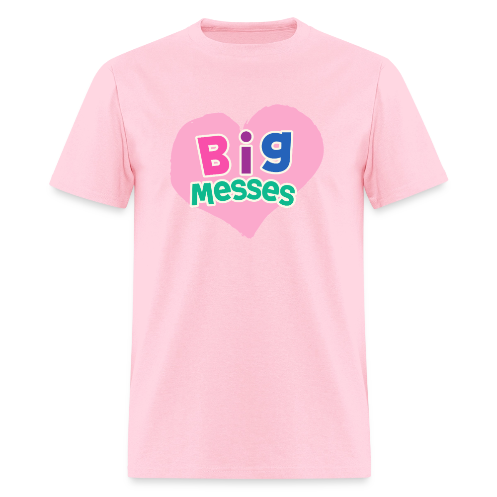 Big Messes Unisex Play Tee (Colors) - pink