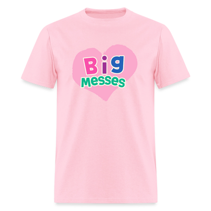 Big Messes Unisex Play Tee (Colors) - pink