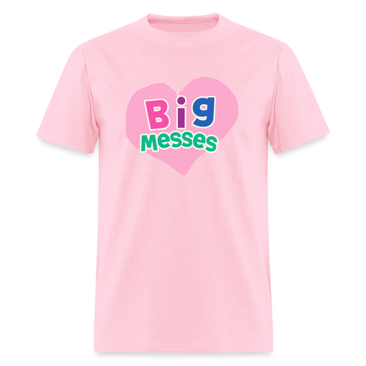 Big Messes Unisex Play Tee (Colors) - pink