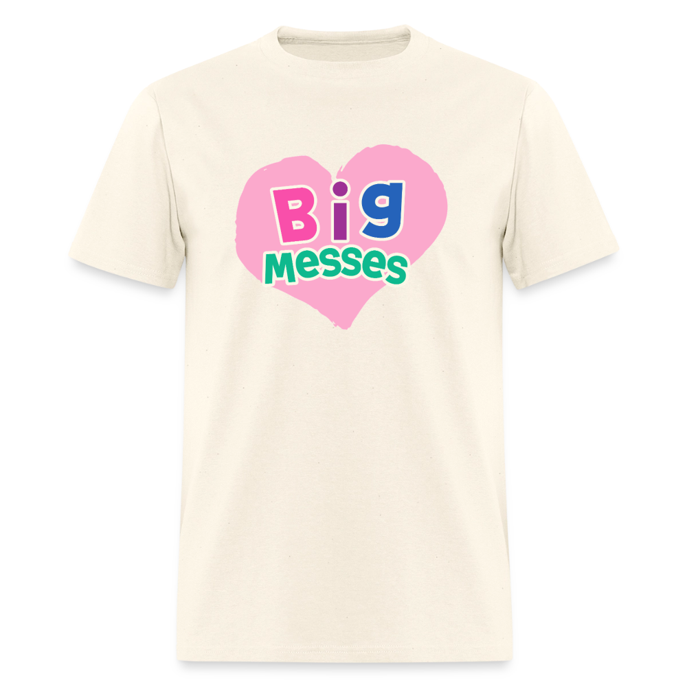 Big Messes Unisex Play Tee (Colors) - sweet cream heather