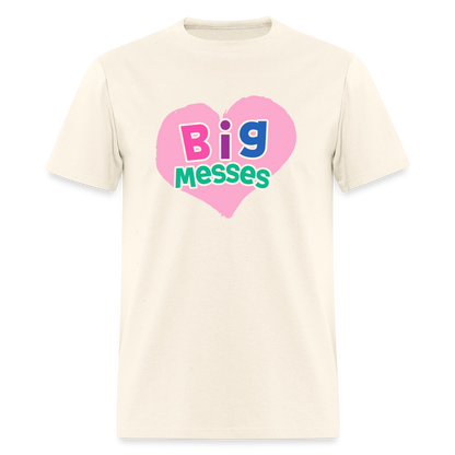 Big Messes Unisex Play Tee (Colors) - sweet cream heather