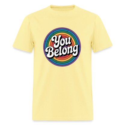 You Belong Pride Unisex Play Tee (Colors) - cornsilk