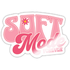Soft Mode Forever Pastel Vinyl Sticker - white glossy