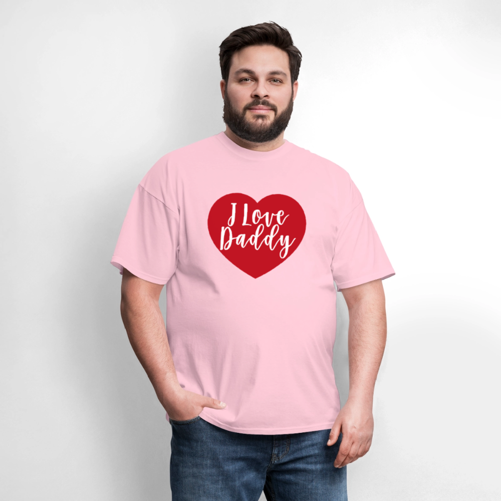 I Love Daddy Unisex Play Tee (Colors) - pink