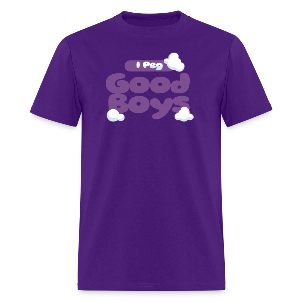 Peg Good Boys Unisex Play Tee  (Colors) - purple