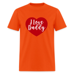 I Love Daddy Unisex Play Tee (Colors) - orange