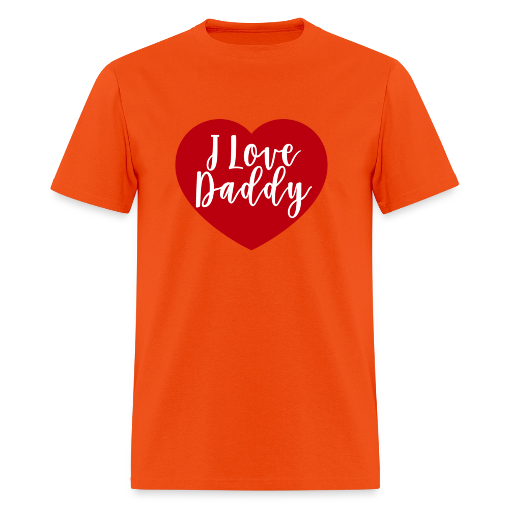 I Love Daddy Unisex Play Tee (Colors) - orange