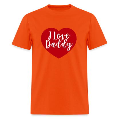 I Love Daddy Unisex Play Tee (Colors) - orange