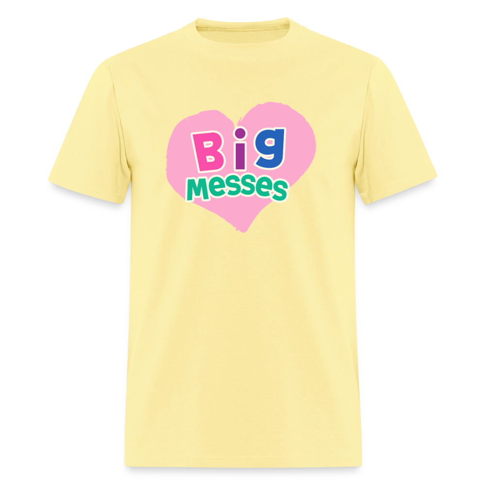 Big Messes Unisex Play Tee (Colors) - cornsilk