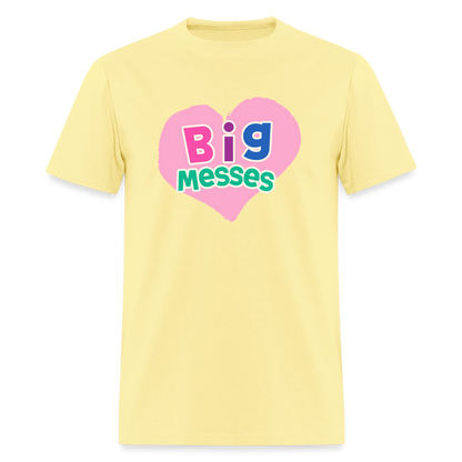 Big Messes Unisex Play Tee (Colors) - cornsilk