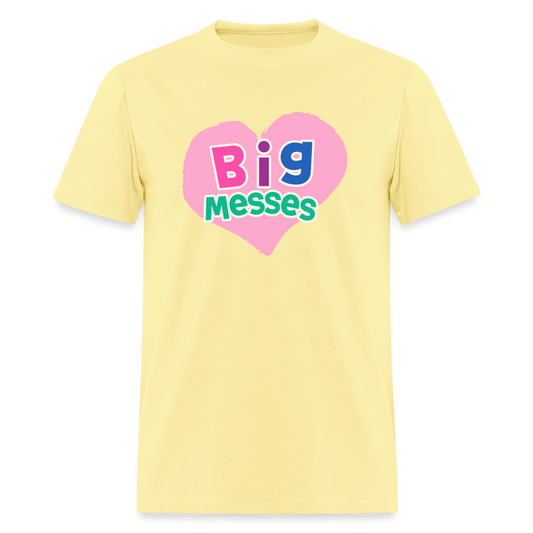 Big Messes Unisex Play Tee (Colors) - cornsilk
