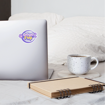 Good Pup Cute Vinyl  Sticker - white matte