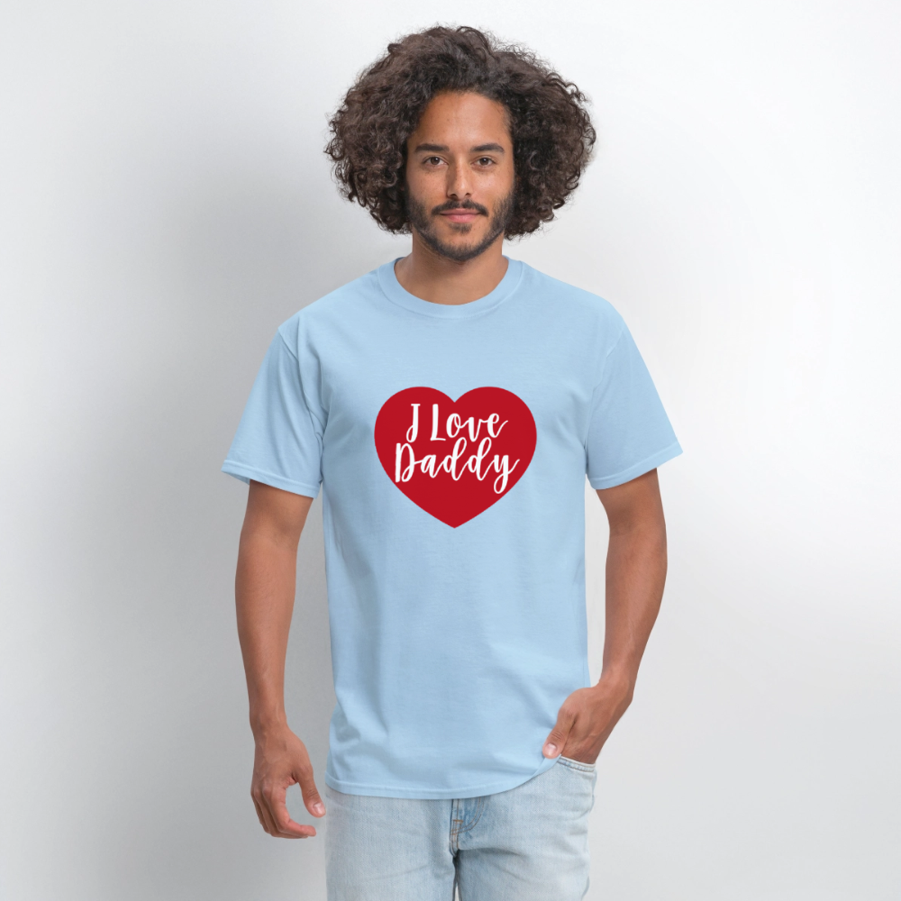 I Love Daddy Unisex Play Tee (Colors) - powder blue