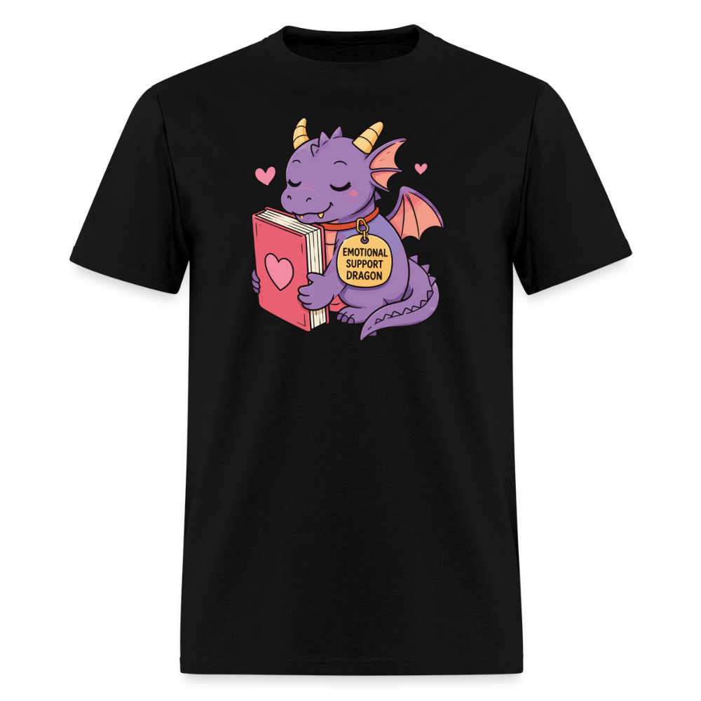 Emotional Support Dragon Unisex Play Tee - black