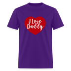 I Love Daddy Unisex Play Tee (Colors) - purple