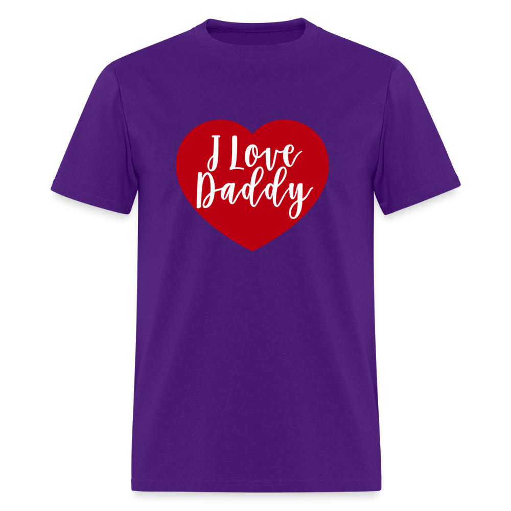 I Love Daddy Unisex Play Tee (Colors) - purple